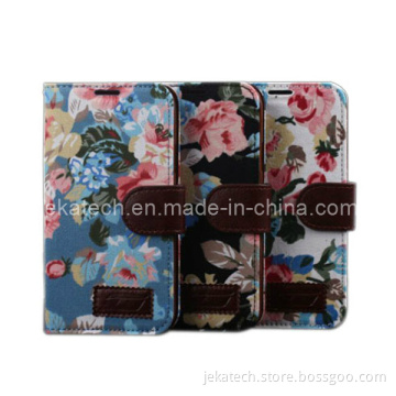 for Samsung Galaxy S5 I9600 Flower Leather Case